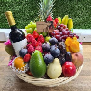 The Festive Fruit & Wine Basket