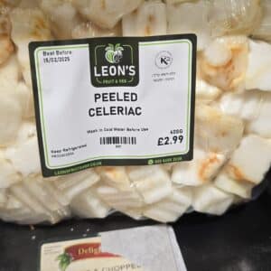 Peeled Celeriac