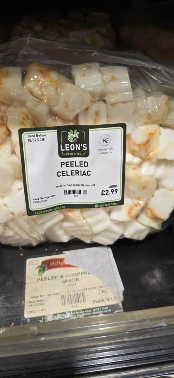 Peeled Celeriac
