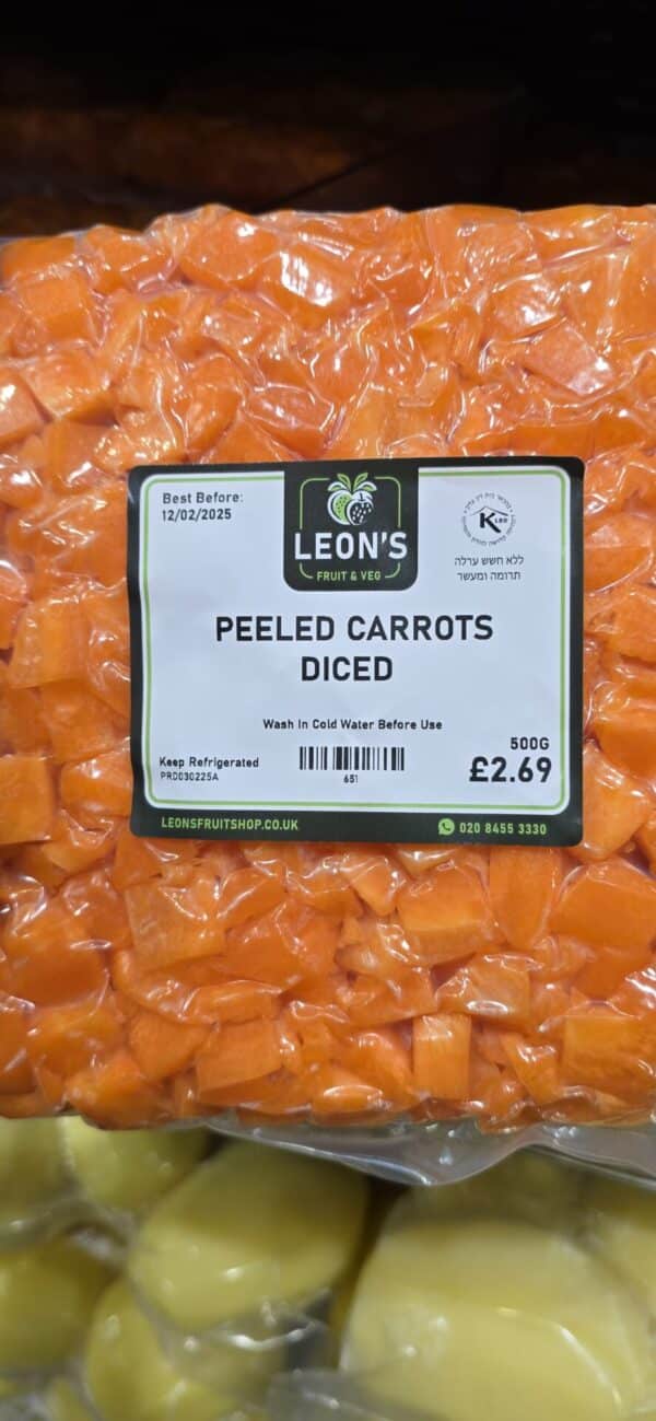 Peeled Carrots Diced