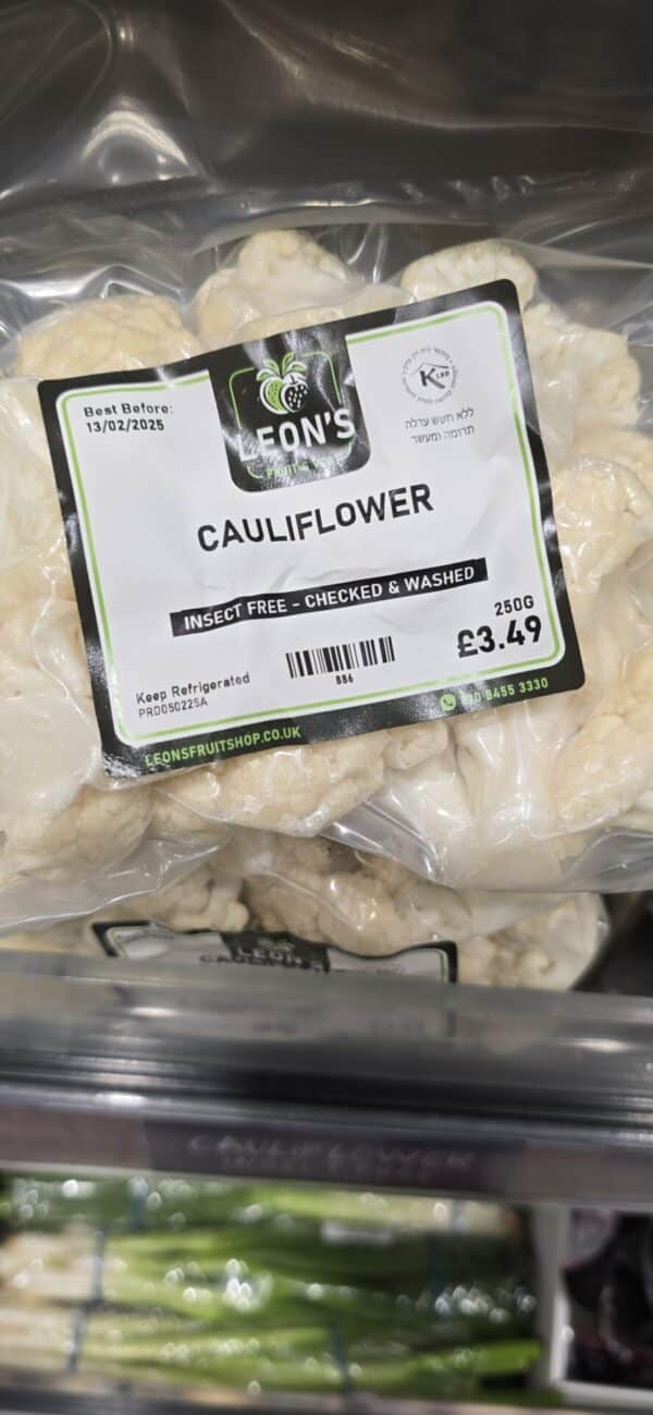 Insect-Free-Checked & Washed Cauliflower