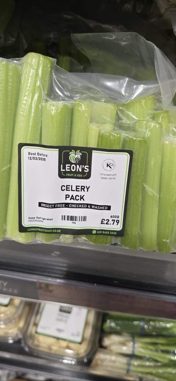 Insect-Free - Checked & Washed Celery Pack