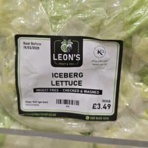 Insect-Free-Checked & Washed Iceberg Lettuce