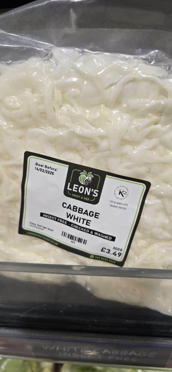 Insect-Free-Checked & Washed White Cabbage