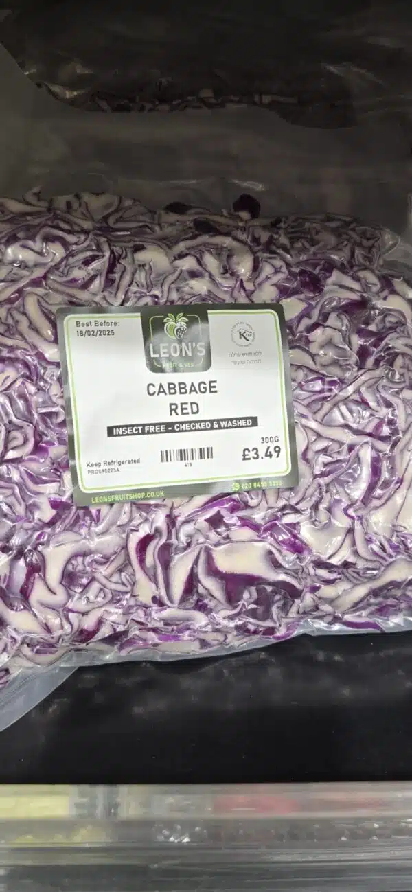 Insect-Free-Checked & Washed Red Cabbage