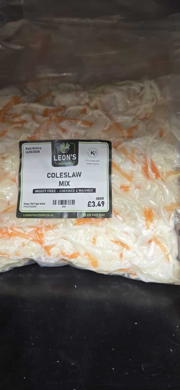 Insect-Free-Checked & Washed Coleslaw Mix