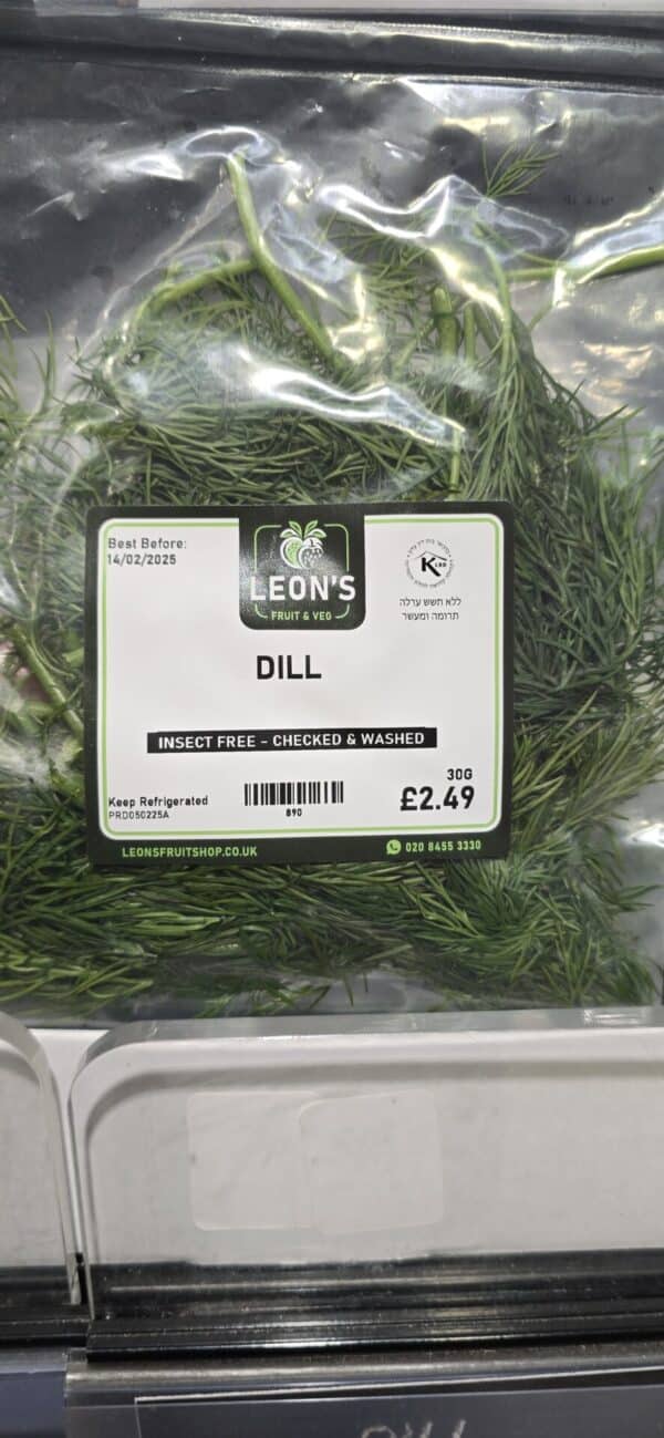 Insect-Free-Checked & washed Dill