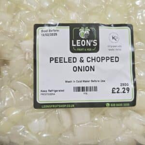 Peeled & Chopped Onions