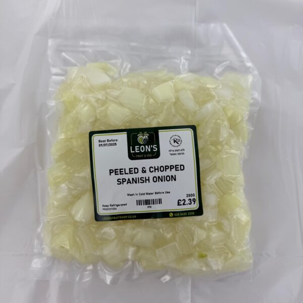 Peeled & Chopped Onions