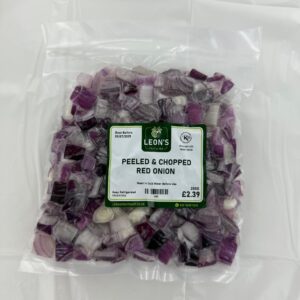 Peeled & Chopped Red Onions