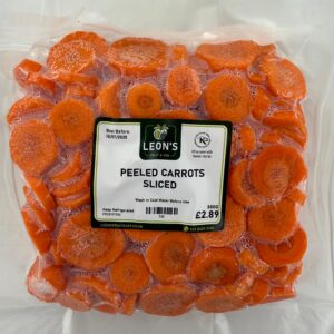 Peeled Carrots Sliced