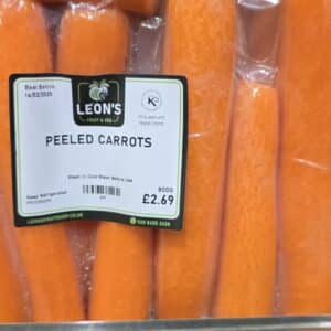 Peeled Carrots Whole