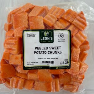 Peeled Sweet Potato Chunks
